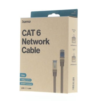 Hama 00300014 Cavo di rete grigio 5 m Cat6 F/UTP (FTP)