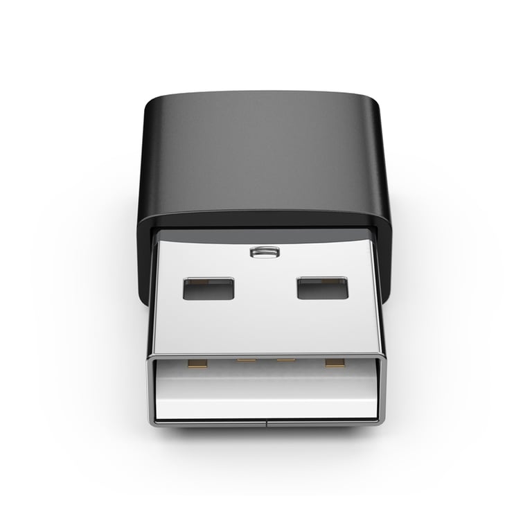 Adaptateur USB-A (mâle) vers USB-C (femelle) Black - Neuf