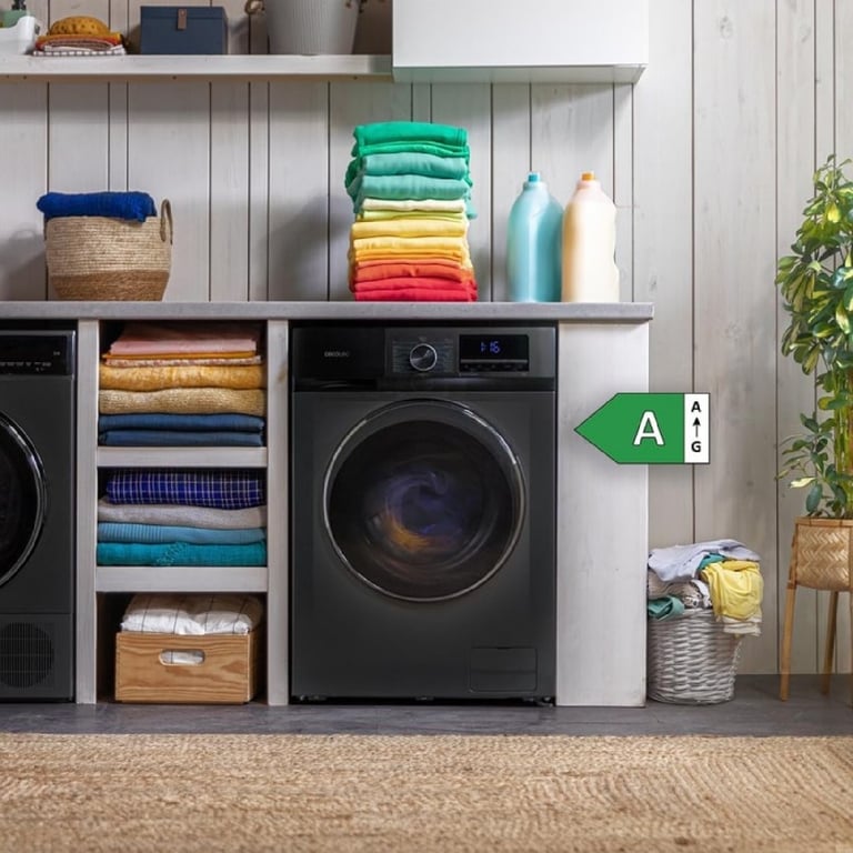 Cecotec Lave linge 10Kg Chargement Frontal Bolero Dresscode 10500 Inverter Steel A 1400 rpm Moteur Inverter Plus Basse Consommation 16 Programmes Lavage Vapeur Delay Start Acier - vue 2