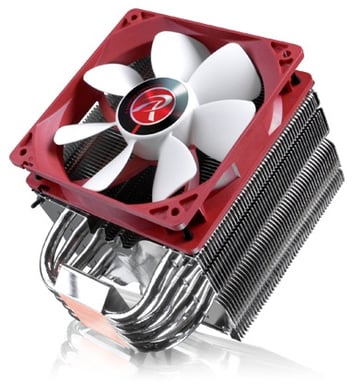 RAIJINTEK Themis Evo Processeur Refroidisseur 12 cm Métallique, Rouge, Blanc