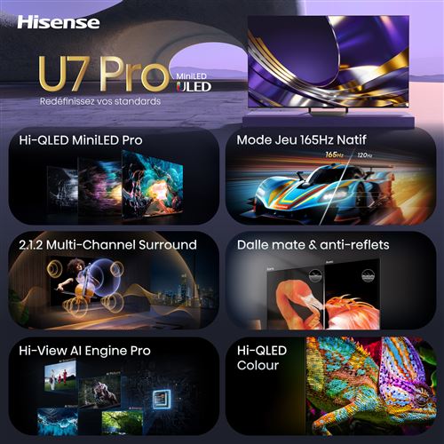 TV LED Hisense 75U7S PRO 2026 - vue 7