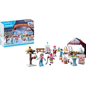 PLAYMOBIL 71472 Calendrier de 'Avent Marché de Noël 24 surprises 84 pièces Dès