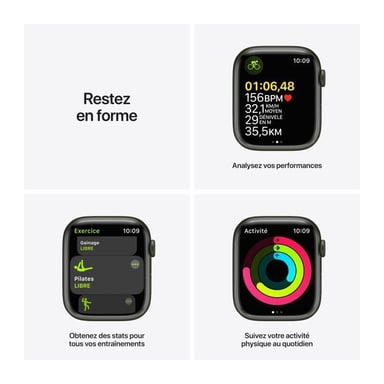 Watch Series 7 (GPS) 45 mm Cassa in alluminio verde, cinturino sportivo