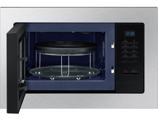 Micro-ondes encastrable grill Samsung MG23A7013CT/EF 23L 800W Gril 1100W Émail céramique Noir/Acier inoxydable - Neuf
