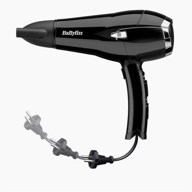 Sèche-cheveux BABYLISS Cordkeeper D374DE 2000 W Noir
