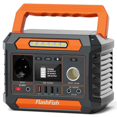 Stazione di alimentazione portatile Flashfish P66A, potenza 200W, capacità 144,3Wh, batteria agli ioni di litio.