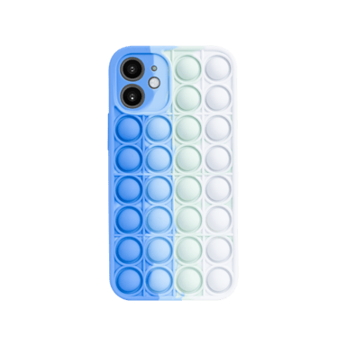 Coque Popping Bubble pour Apple iPhone 12 mini, Bleu Vert