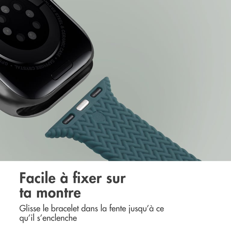 imoshion Bracelet en silicone tressé pour 'Apple Watch Series 1 à 9 / SE 384041 mm | Series 10 42 mm Neuf - vue 3