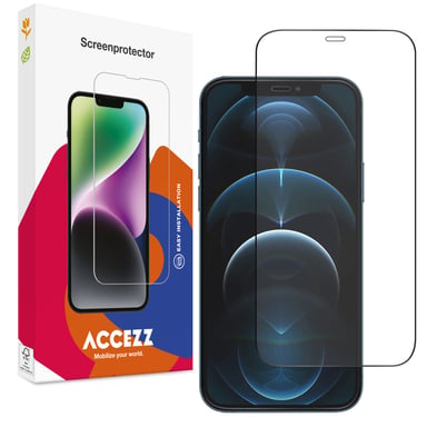 Accezz Protection d'écran en verre trempé Full Cover pour Apple iPhone 12 (Pro)