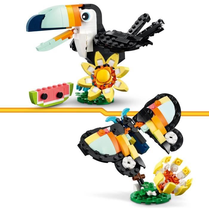 LEGO® Creator 3 en 1 31173 Animaux sauvages : le toucan tropical - vue 7