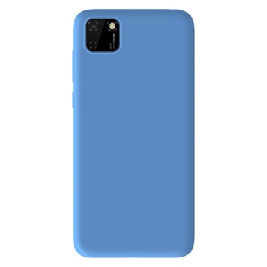 Coque silicone unie Mat Bleu compatible Huawei Y5P