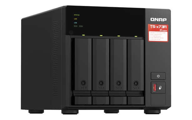 NAS desktop 4Bay 8GB RAM 2,5Gbe Nero