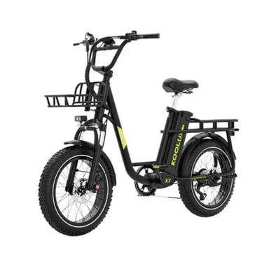 VéLo Électrique KOOLUX X7 | Moteur 250W | Batterie 48V 25Ah | Pneus 20 Pouces | Vitesse Max 25 km/h | Autonomie 80 km | Noir
