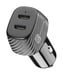 Cellularline Car Multipower DUO - iPhone, Samsung, Xiaomi, Oppo e altri smartphone e tablet Caricatore per auto con 2 porte USB-C