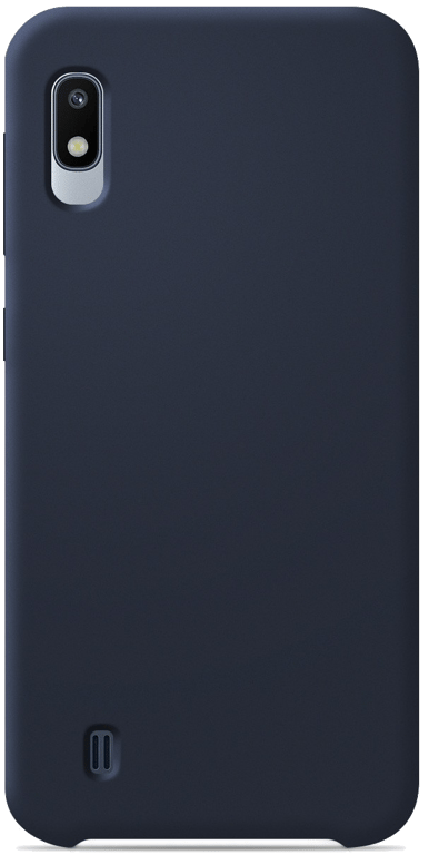 Coque silicone unie compatible Soft Touch Bleu nuit Samsung Galaxy A10