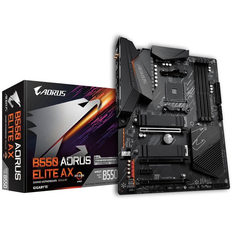 GIGABYTE B550 AORUS ELITE AX carte mère AMD B550 Emplacement AM4 ATX - Neuf