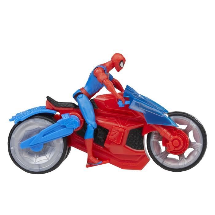 Spiderman Figurine ArachnoMoto lance-toile, Figurine et moto, Marvel Spider-Man Epic world of action, Des 4 ans - Neuf