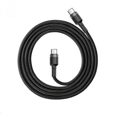 Baseus Cafule cable USB 2 m USB C Negro, Gris
