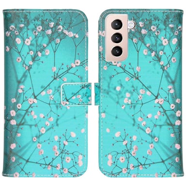 imoshion Design Softcase Bookcase pour Samsung Galaxy S21 Plus - Blossom