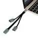 HUB USB TIPO C A CODA CON 2 PORTE USB 2.0 E 1 PORTA USB 3.0