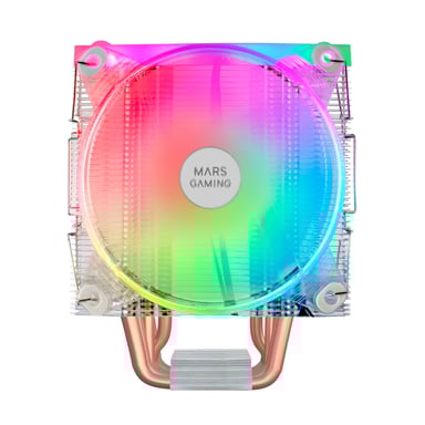Mars Gaming Disipador CPU Triple ARGB, 6 Heatpipes HCT, TDP 220 W, 2 Ventiladores 12 cm, MCPU66