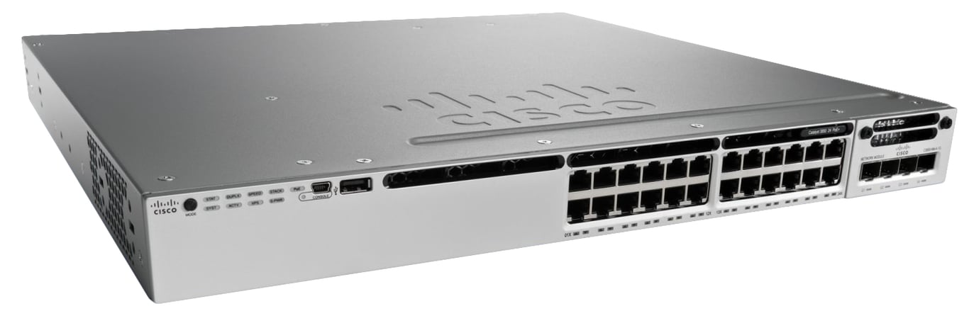 Cisco Catalyst WS C3850 24T commutateur réseau Géré L3 Gigabit Ethernet 101001000 Neuf