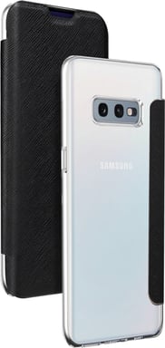 BIG BEN CRYSTALGS10E coque de protection pour téléphones portables 14,7 cm (5.8'') Folio Noir, Transparent Samsung Galaxy S10e