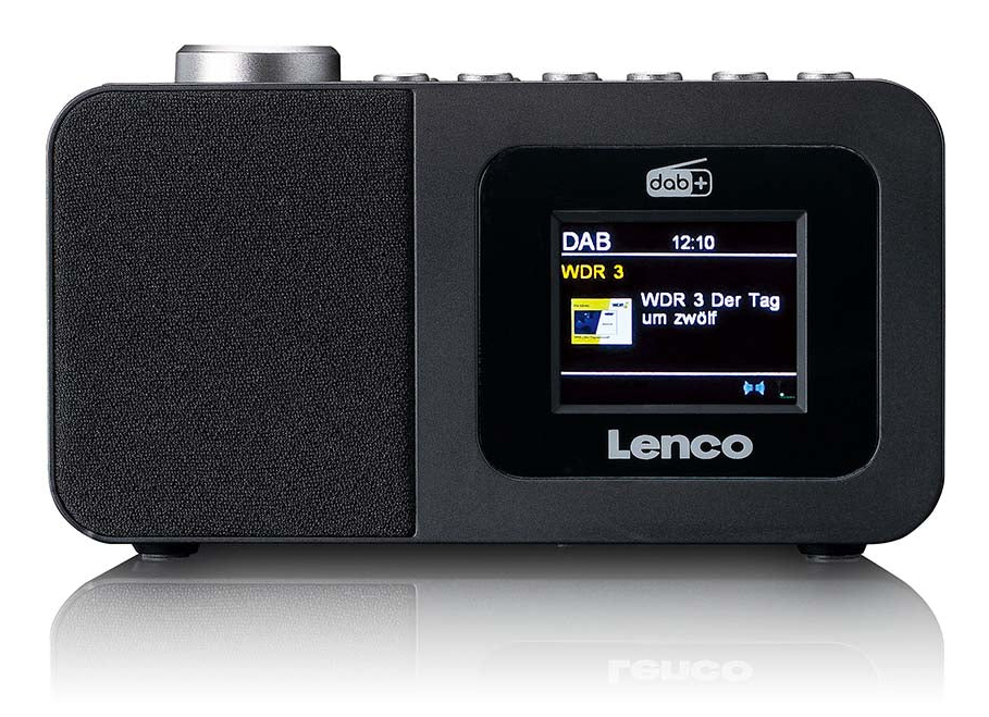Radio Réveil Lenco CR-625BK – DAB+/FM, Écran LCD, Double Alarme