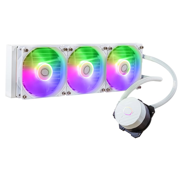 Cooler Master MasterLiquid 360L Core ARGB White Processeur Kit de refroidissement du liquide 12 cm Blanc - Neuf
