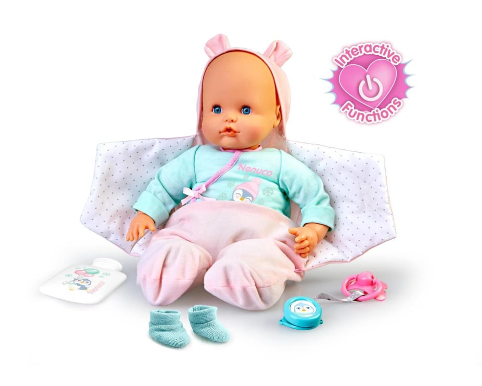 Nenuco Êtes Vous Bien Couvert ? Poupée au Corps Mou Iil Tombe Malade tu Le soignes avec la Couverture il frissonne et a de la fièvre Taille Unique - vue 3