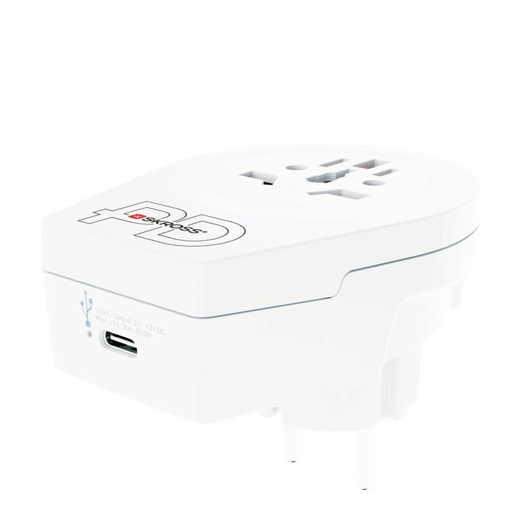 Adaptateur World to Europe+Sortie Typ C 20 WATTS - vue 4