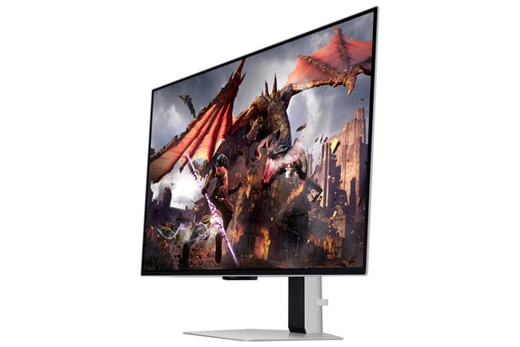 Samsung G80SD PC schermo piatto 81,3 cm (32'') 3840 x 2160 pixel 4K Ultra HD OLED Argento