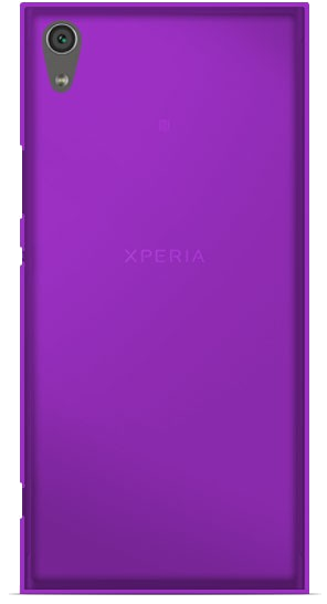 Coque silicone unie compatible Givré Violet Sony Xperia XA1 Ultra