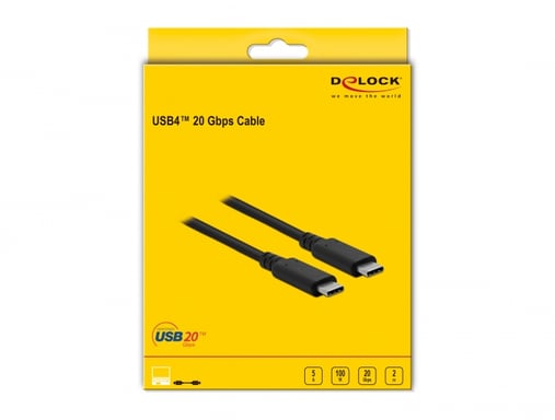 DeLOCK Câble USB4 20 Gbps 2 m