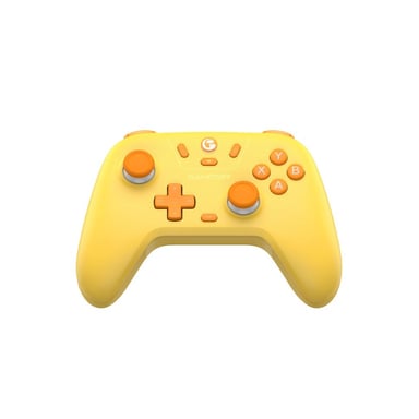 Manette sans fil Gamesir Nova Lite Jaune Bluetooth + Dongle + filaire PC Switch iOS Android sticks Hall vibrations doubles asymétriques