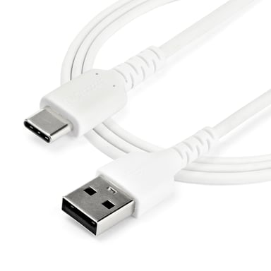 StarTech.com Cable de Carga USB-A a USB-C de 1m - Cable de Carga Rápida y Sincronización USB 2.0 de Servicio Pesado - Cable de Datos USB 2.0- Resisten