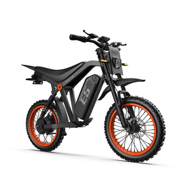 Bicicleta eléctrica todoterreno URLIFE E5 con batería de 48 V y 20 Ah, suspensión completa y arranque inteligente NFC