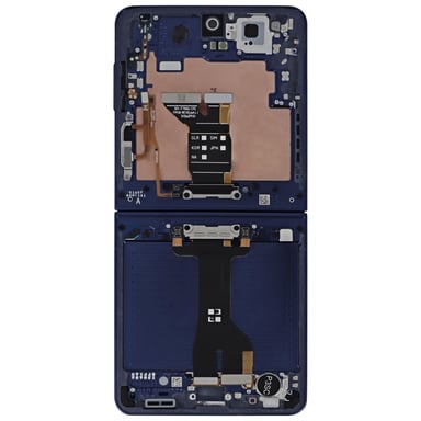 Samsung Pantalla Completa Original Samsung Galaxy Z Flip7 con Cristal y Marco Servicio Pack Azul oscuro