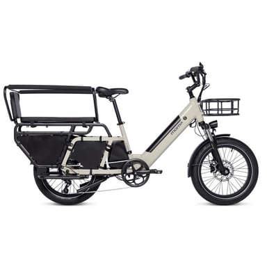 Bicicletta Elettrica di Passeggio, E-COMPACTAIL Moma Bikes, Alluminio, SHIMANO 7V, Bat. Ion Litio 48V 15Ah  - Autonomia 100 km