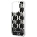 Custodia Karl Lagerfeld per iPhone 14 Pro 6,1'' nero Liquid Glitter Monogram