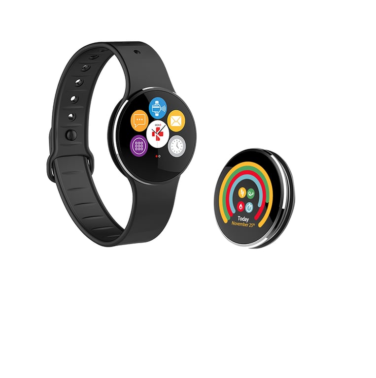 MyKronoz ZeCircle 2 TFT Bracelet connecté IP67 Noir - MyKronoz