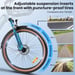 Vélo électrique KAISDA K601, moteur sans balais 250W, batterie lithium 36V16AH, pneus de 26 pouces, parfait pour les trajets quotidiens en ville et les balades de loisirs.
