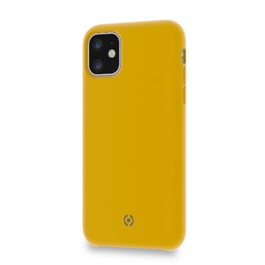 Celly LEAF Custodia protettiva per telefoni cellulari 15,5 cm (6.1'') Cover Yellow Apple iPhone 11