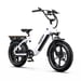 Bicicleta Eléctrico ONESPORT OT08 | Velocidad Máx 25 km/h | Autonomía 80 km | Motor 500W | Batería 48V 18Ah | Neumáticos de 20 Pulgadas | Blanco