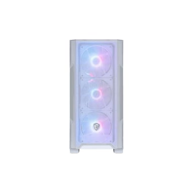 MSI MAG Forge M100R Midi Tower Transparente, Blanco