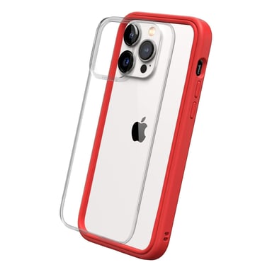 Funda RHINOSHIELD compatible con [iPhone 14 Pro Max] Mod NX - Protección delgada personalizable con tecnología de absorción de impactos [sin BPA] - Rojo