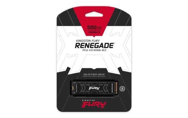 Kingston Technology FURY Renegade M.2 500GB PCI Express 4.0 3D TLC NVMe