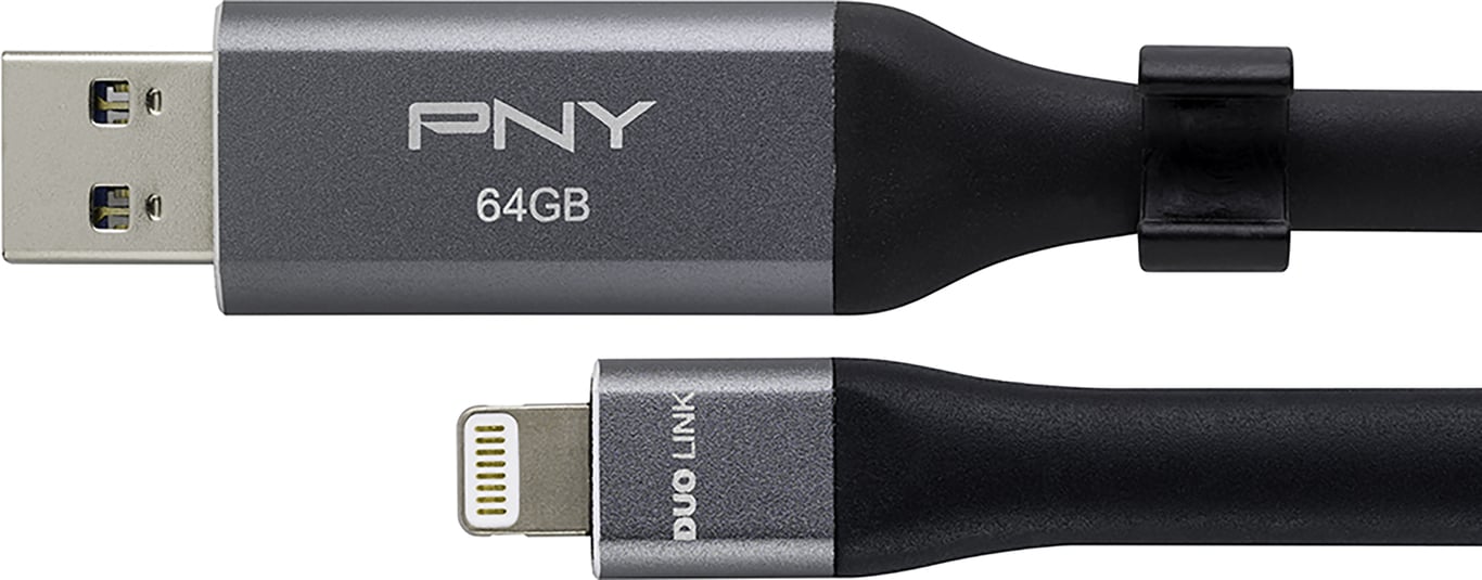 PNY Duo Link 3.0 lecteur USB flash USB Type A / Lightning 3.2 Gen 1 3.1 Gen 1 Neuf - vue 3