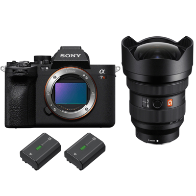 Appareil photo hybride Sony A7R V + FE 12-24mm f/2.8 GM + 2 Sony NP-FZ100 + Ebook ''20 astuces pour des images qui claquent''