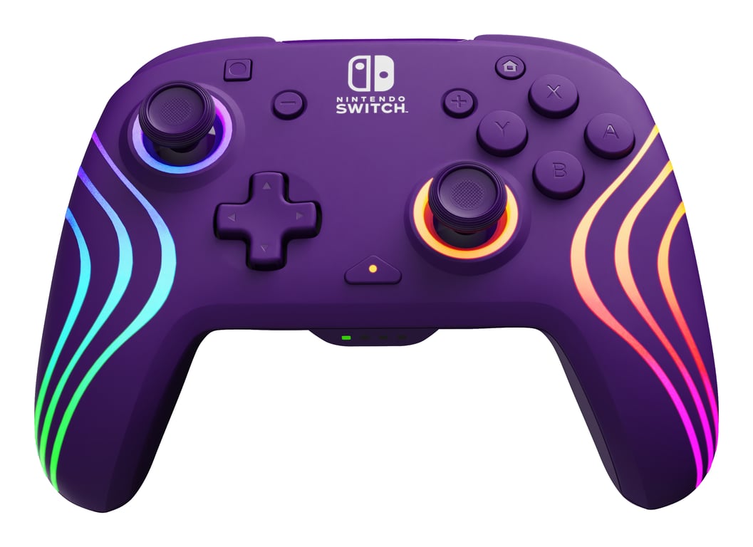 PDP Afterglow Wave Violet Manette de jeu pour Nintendo Switch, Nintendo Switch OLED - Neuf